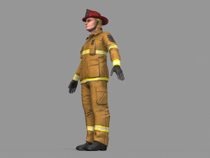 fire fighter 3D Model
