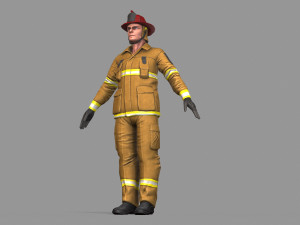 fire fighter 3D Model