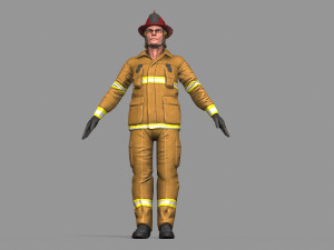 fire fighter 3D Model