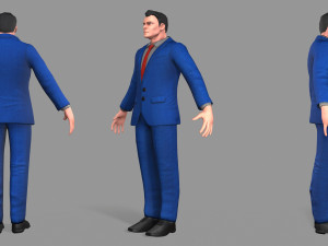 business suit man Model 3D