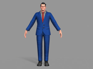 business suit man Model 3D