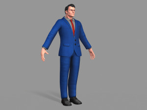 business suit man Model 3D