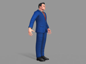 business suit man Model 3D