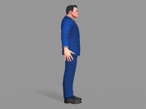 business suit man Model 3D