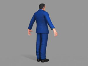 business suit man Model 3D