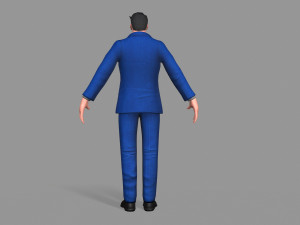 business suit man Model 3D