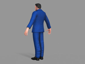 business suit man Model 3D