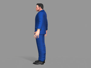 business suit man Model 3D