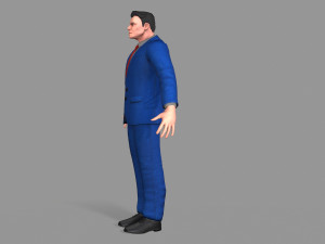 business suit man Model 3D