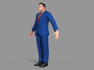 business suit man Model 3D