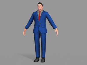 business suit man Model 3D