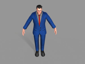 business suit man Model 3D