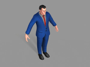 business suit man Model 3D