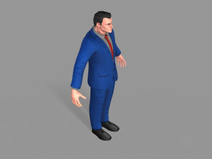 business suit man Model 3D