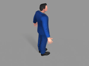 business suit man Model 3D