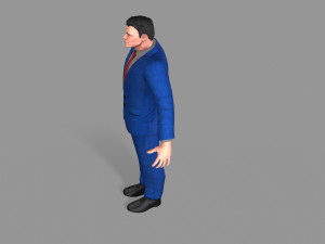 business suit man Model 3D