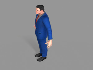 business suit man Model 3D