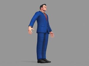 business suit man Model 3D
