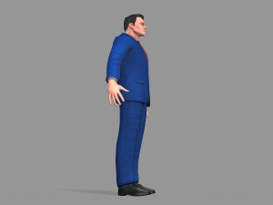 business suit man Model 3D