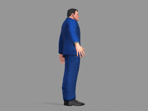 business suit man Model 3D