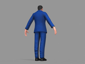 business suit man Model 3D