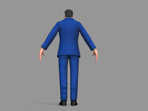 business suit man Model 3D