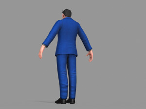 business suit man Model 3D