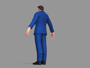 business suit man Model 3D