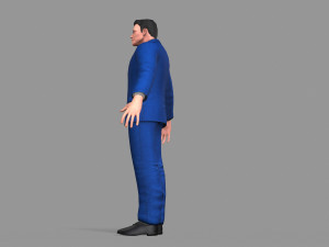 business suit man Model 3D