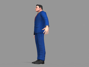 business suit man Model 3D