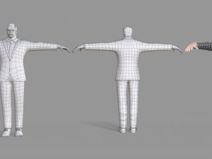 business suit man 3D Model