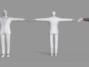 business suit man 3D Model