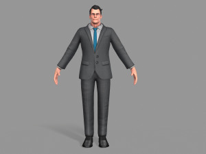 business suit man 3D Model