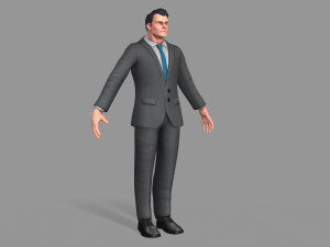 business suit man 3D Model