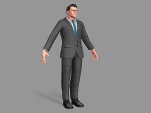 business suit man 3D Model
