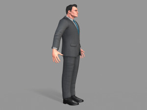 business suit man 3D Model