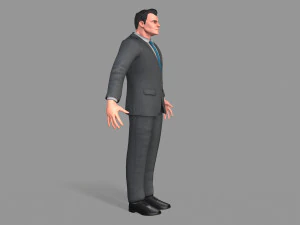 business suit man 3D Model