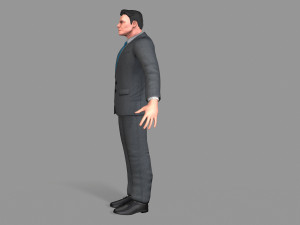 business suit man 3D Model
