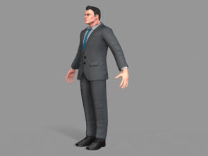 business suit man 3D Model