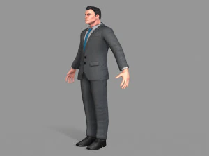 business suit man 3D Model