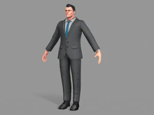 business suit man 3D Model