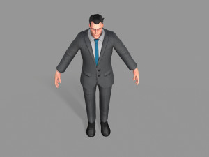 business suit man 3D Model