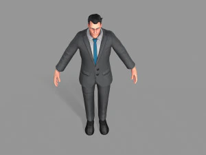 business suit man 3D Model