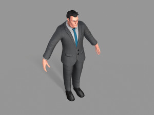 business suit man 3D Model
