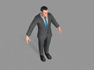 business suit man 3D Model