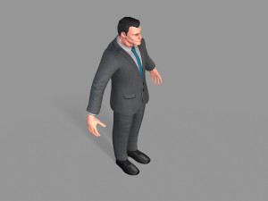 business suit man 3D Model