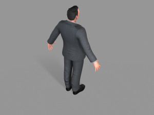 business suit man 3D Model