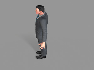 business suit man 3D Model