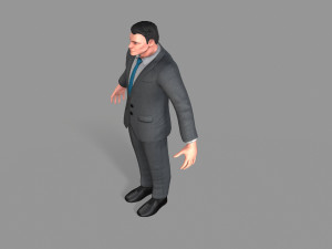 business suit man 3D Model
