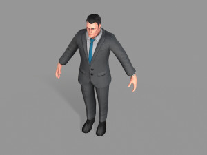 business suit man 3D Model